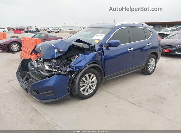 KNMAT2MT7LP523846 2020 NISSAN ROGUE Blue წინა მარცხენა ხედი სამი მეოთხედიდან