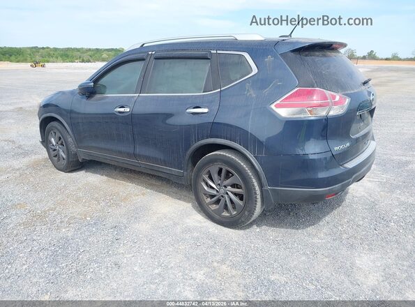 KNMAT2MT8GP669713 2016 NISSAN ROGUE Blue Trasero izquierdo