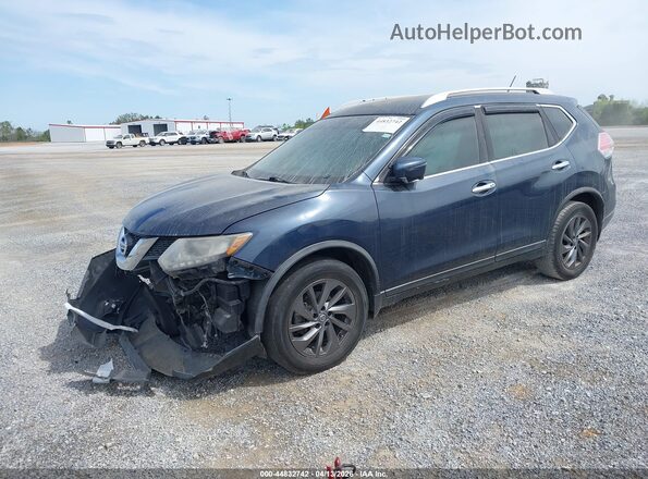 KNMAT2MT8GP669713 2016 NISSAN ROGUE Blue Vista tres cuartos delantera izquierda