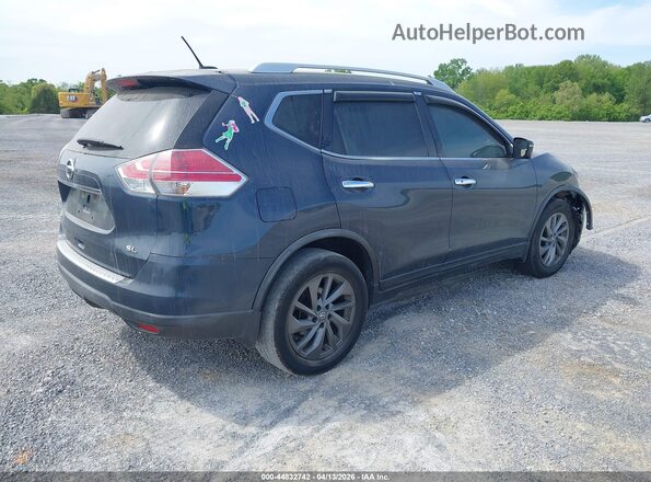 KNMAT2MT8GP669713 2016 NISSAN ROGUE Blue Trasero derecho