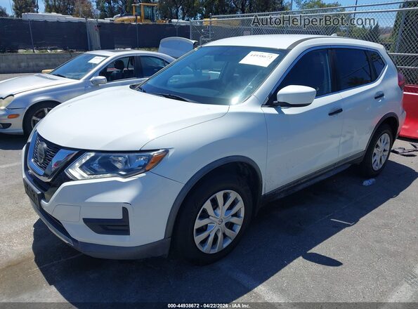 KNMAT2MT8JP588380 2018 NISSAN ROGUE White Առջևի ձախ երեք քառորդ տեսարան