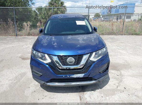 KNMAT2MT9JP597895 2018 NISSAN ROGUE Blue ხელსაწყოთა პანელის ხედი