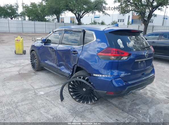 KNMAT2MT9JP597895 2018 NISSAN ROGUE Blue უკანა მარცხენა