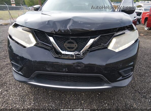 KNMAT2MTXGP628760 2016 NISSAN ROGUE Black Widok z przodu