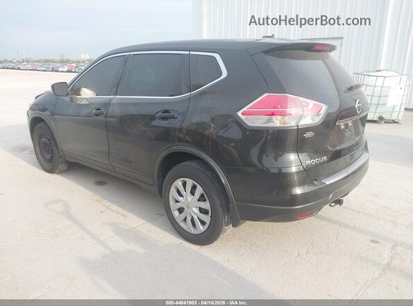 KNMAT2MV0GP638506 2016 NISSAN ROGUE Black Հետևի ձախ