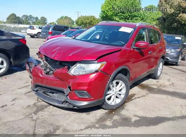 KNMAT2MV1GP600475 2016 NISSAN ROGUE Red Front left