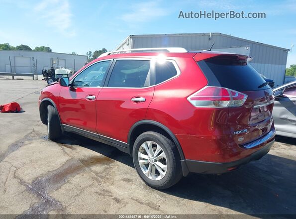 KNMAT2MV1GP600475 2016 NISSAN ROGUE Red Rear left