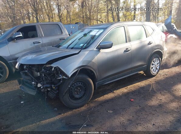 KNMAT2MV1KP511661 2019 NISSAN ROGUE Gray წინა მარცხენა ხედი სამი მეოთხედიდან