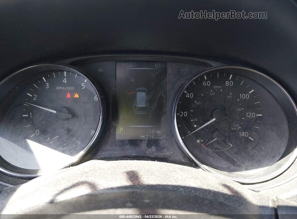 KNMAT2MV2HP534343 2017 NISSAN ROGUE Gray Հետևի նստատեղերի տեսք