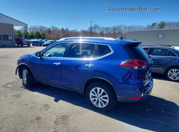 KNMAT2MV2KP517176 2019 NISSAN ROGUE Синий Задняя левая четверть