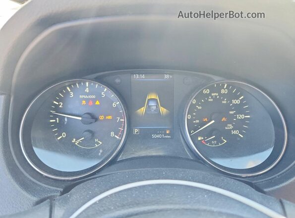 KNMAT2MV2KP517176 2019 NISSAN ROGUE Синий Вид щитка приборов
