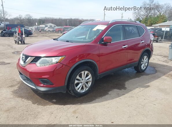 KNMAT2MV3GP636491 2016 NISSAN ROGUE Red Front left