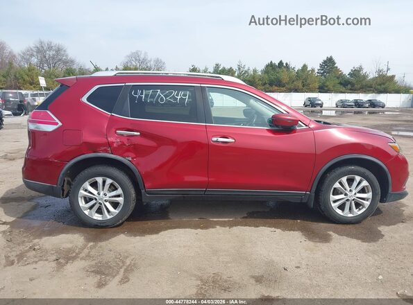 KNMAT2MV3GP636491 2016 NISSAN ROGUE Red Rear interior view