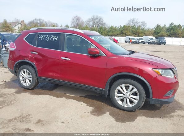 KNMAT2MV3GP636491 2016 NISSAN ROGUE Red Front view