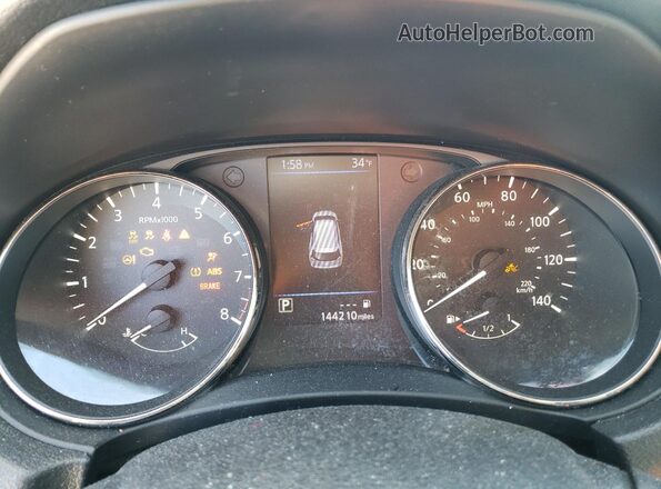 KNMAT2MV3JP568958 2018 NISSAN ROGUE Silver Instrument cluster view