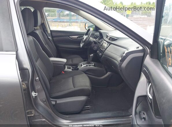 KNMAT2MV3JP616183 2018 NISSAN ROGUE Gray წინა სალონის ხედი