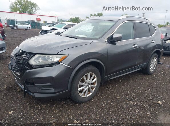 KNMAT2MV3JP616183 2018 NISSAN ROGUE Gray წინა მარცხენა ხედი სამი მეოთხედიდან