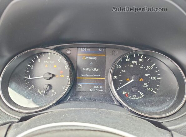 KNMAT2MV3LP515955 2020 NISSAN ROGUE Gray Вид щитка приладів