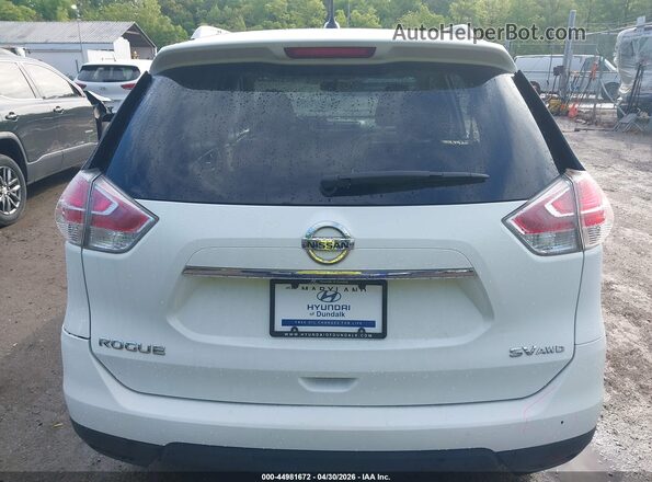 KNMAT2MV4GP617268 2016 NISSAN ROGUE White 