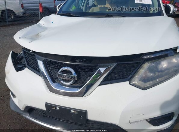 KNMAT2MV4GP617268 2016 NISSAN ROGUE White Սարքավորումների վահանակի տեսք