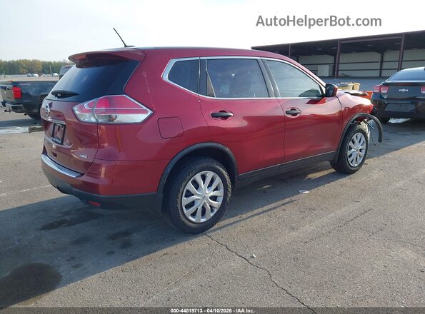 KNMAT2MV4GP629419 2016 NISSAN ROGUE Red 