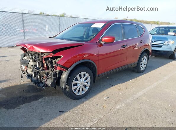 KNMAT2MV4GP629419 2016 NISSAN ROGUE Red 