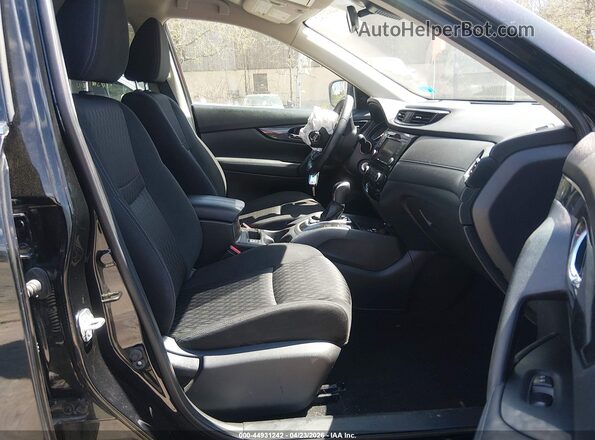 KNMAT2MV6KP537771 2019 NISSAN ROGUE Black წინა სალონის ხედი