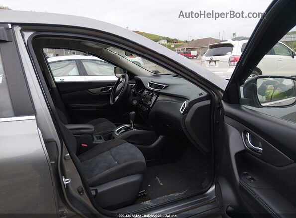 KNMAT2MV7GP617796 2016 NISSAN ROGUE Gray წინა სალონის ხედი