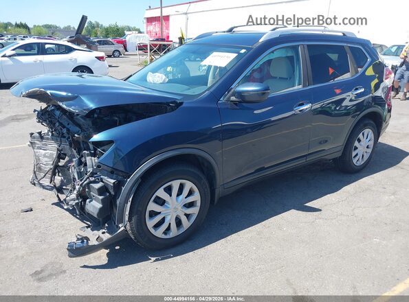 KNMAT2MV7GP648532 2016 NISSAN ROGUE Dark Blue Przód lewy