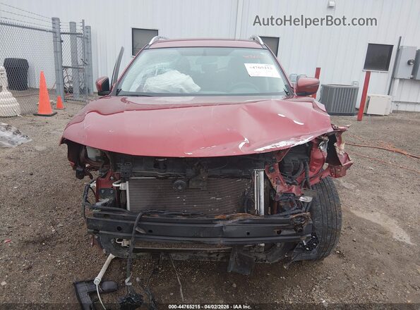 KNMAT2MV7GP663791 2016 NISSAN ROGUE Red Widok zestawu wskaźników