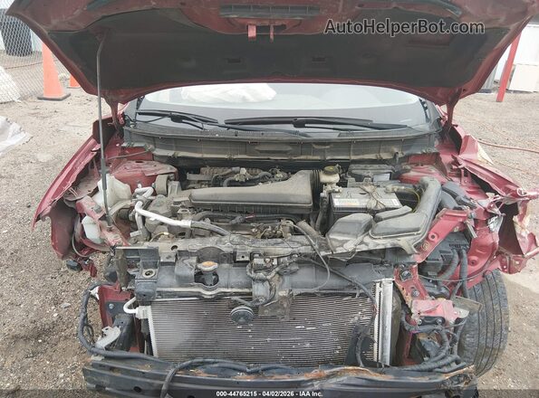 KNMAT2MV7GP663791 2016 NISSAN ROGUE Red Widok z tyłu