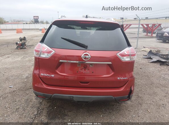 KNMAT2MV7GP663791 2016 NISSAN ROGUE Red 