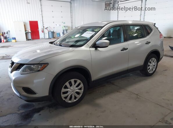 KNMAT2MV7GP685693 2016 NISSAN ROGUE Silver Передня ліва чверть