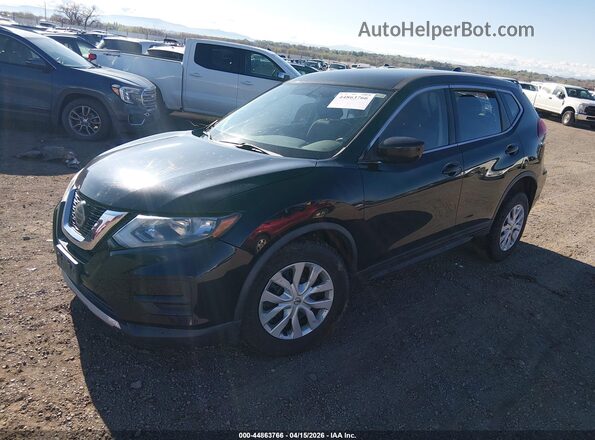 KNMAT2MV7JP514529 2018 NISSAN ROGUE Черный Передняя левая четверть