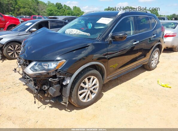 KNMAT2MV7JP534697 2018 NISSAN ROGUE Black Առջևի ձախ երեք քառորդ տեսարան