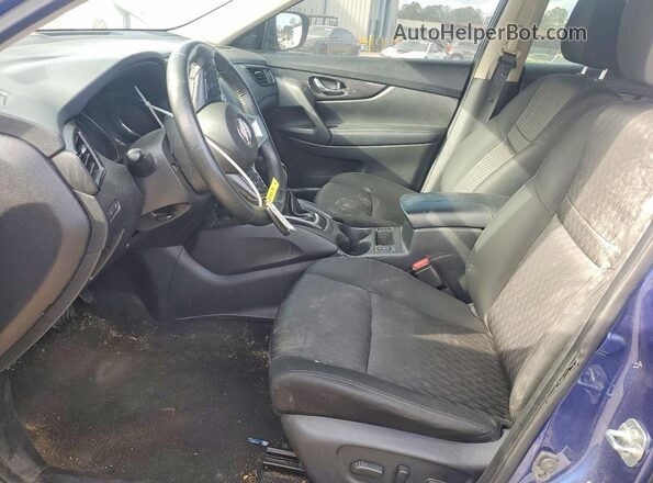 KNMAT2MV7JP559552 2018 NISSAN ROGUE Blue Widok wnętrza z przodu