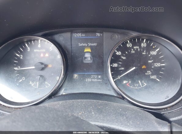 KNMAT2MV9JP573940 2018 NISSAN ROGUE Black უკანა სავარძლების ხედი