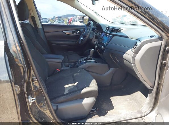 KNMAT2MV9JP573940 2018 NISSAN ROGUE Black წინა სალონის ხედი