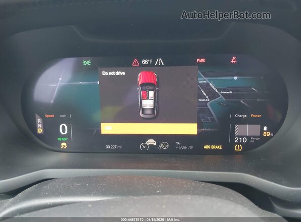 LPSED3KAXNL076664 2022 POLESTAR 2 White უკანა სავარძლების ხედი