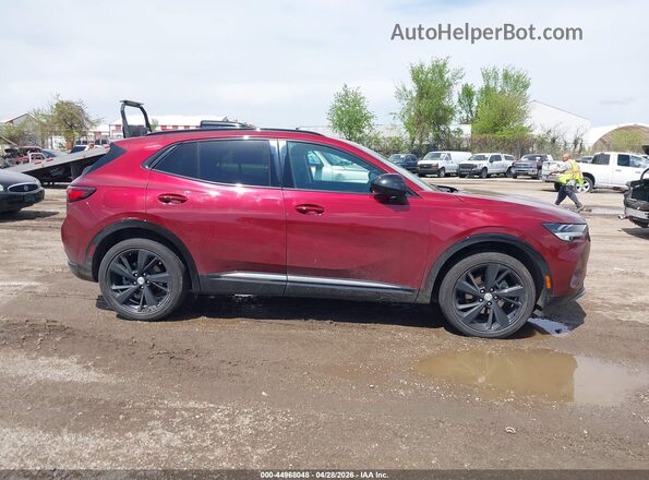 LRBAZLR41MD076325 2021 BUICK ENVISION Red უკანა სალონის ხედი