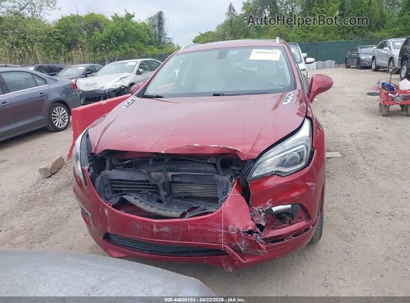 LRBFX1SA3JD027882 2018 BUICK ENVISION Red Vista del cuadro de instrumentos