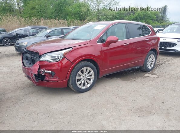 LRBFX1SA3JD027882 2018 BUICK ENVISION Red Vista tres cuartos delantera izquierda