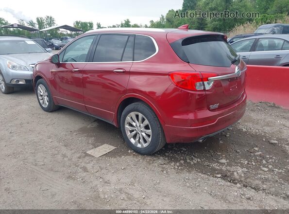 LRBFX1SA3JD027882 2018 BUICK ENVISION Red Trasero izquierdo