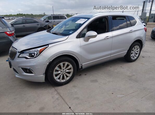 LRBFX1SA4JD006314 2018 BUICK ENVISION Silver Vista tres cuartos delantera izquierda