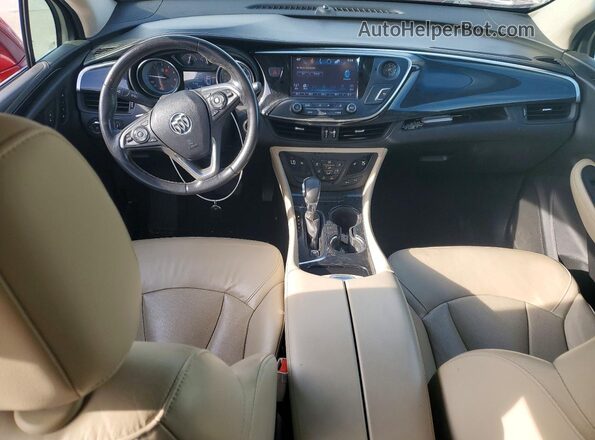 LRBFX1SA6JD017234 2018 BUICK ENVISION Бордовый Вид панели приборов