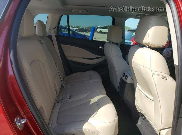 LRBFX3SX8KD019987 2019 BUICK ENVISION Красный Вид задней части салона