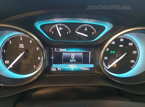 LRBFXBSA3JD008450 2018 BUICK ENVISION Purple ხელსაწყოთა პანელის ხედი