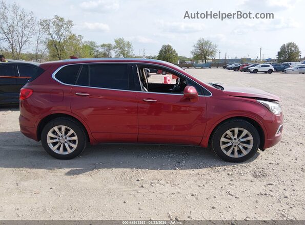 LRBFXBSA5HD095035 2017 BUICK ENVISION Red Вид задньої частини салону