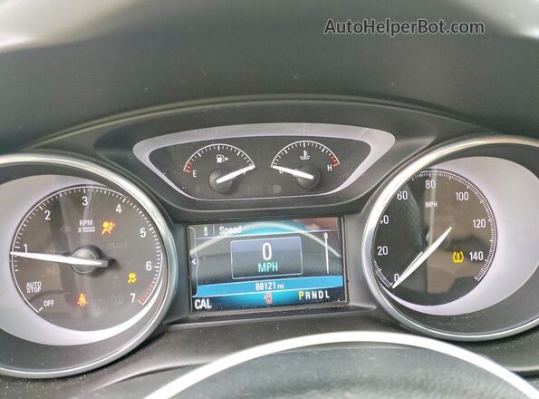 LRBFXBSA7KD023616 2019 BUICK ENVISION Tan Instrument cluster view