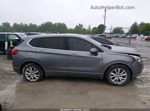 LRBFXBSAXKD121104 2019 BUICK ENVISION Gray უკანა სალონის ხედი